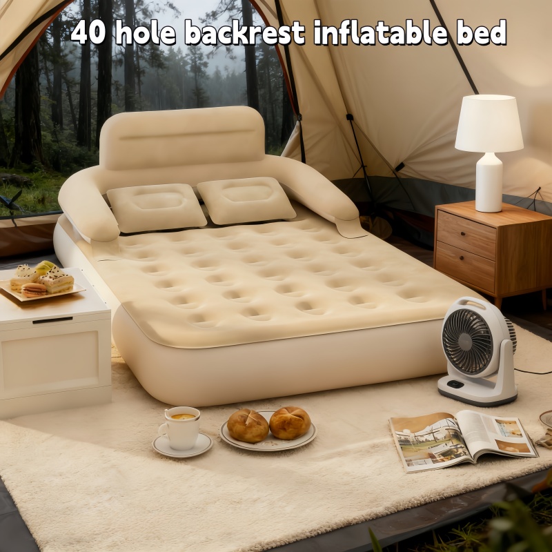 Outdoor Camping Cot - Nadmuchiwane łóżko kempingowe dla dwóch osób,