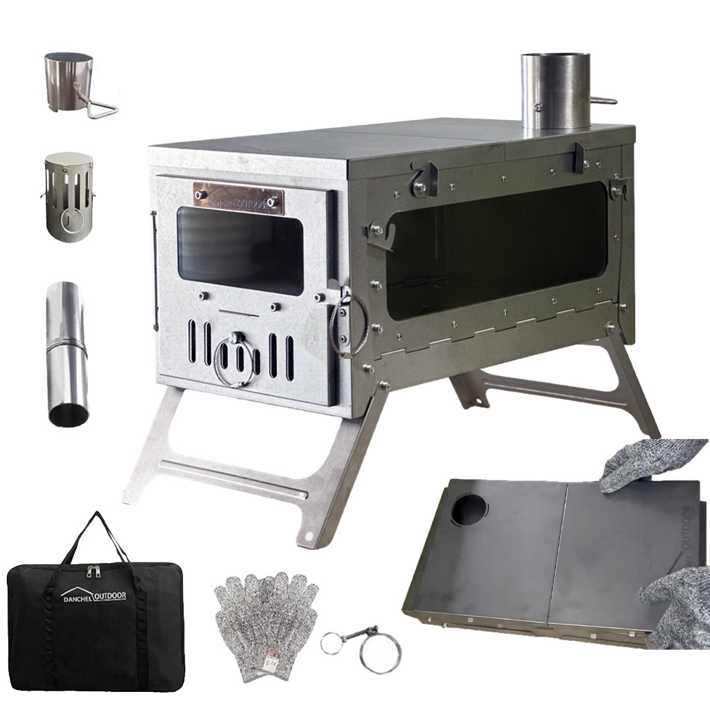 Outdoor Camping Usa - Przenośna tytanowa kuchenka do namiotu TSG