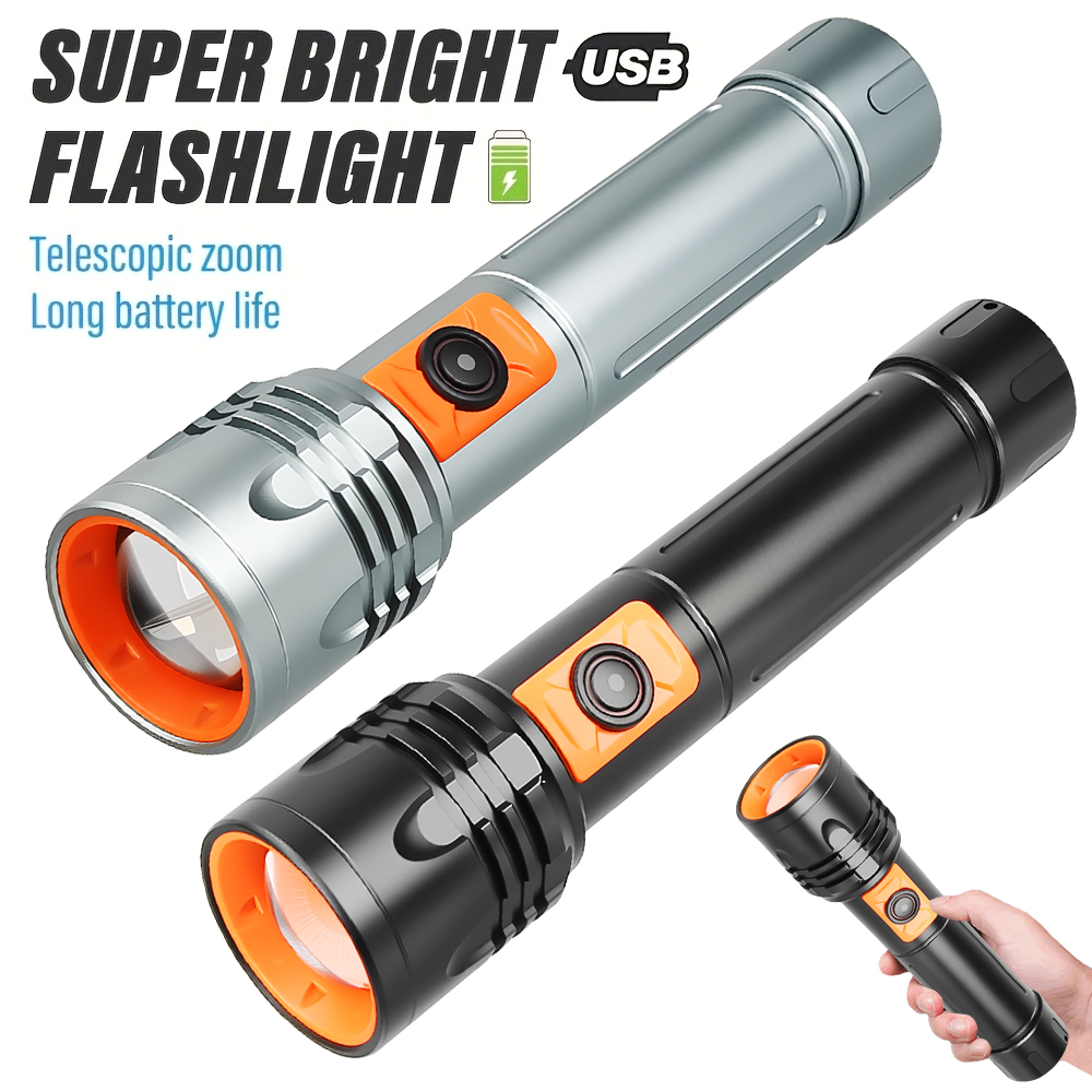 Outdoor Camping And Fishing - Latarka LED o dużej mocy, ładowana