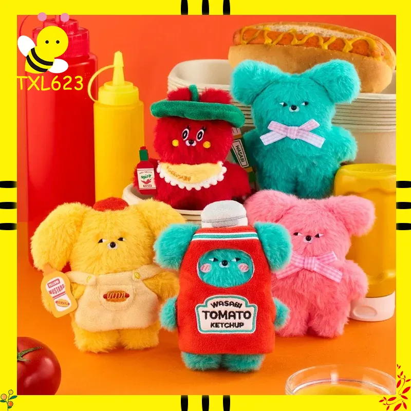 Bear Canister - Breloczek z mini buteleczką sosu o