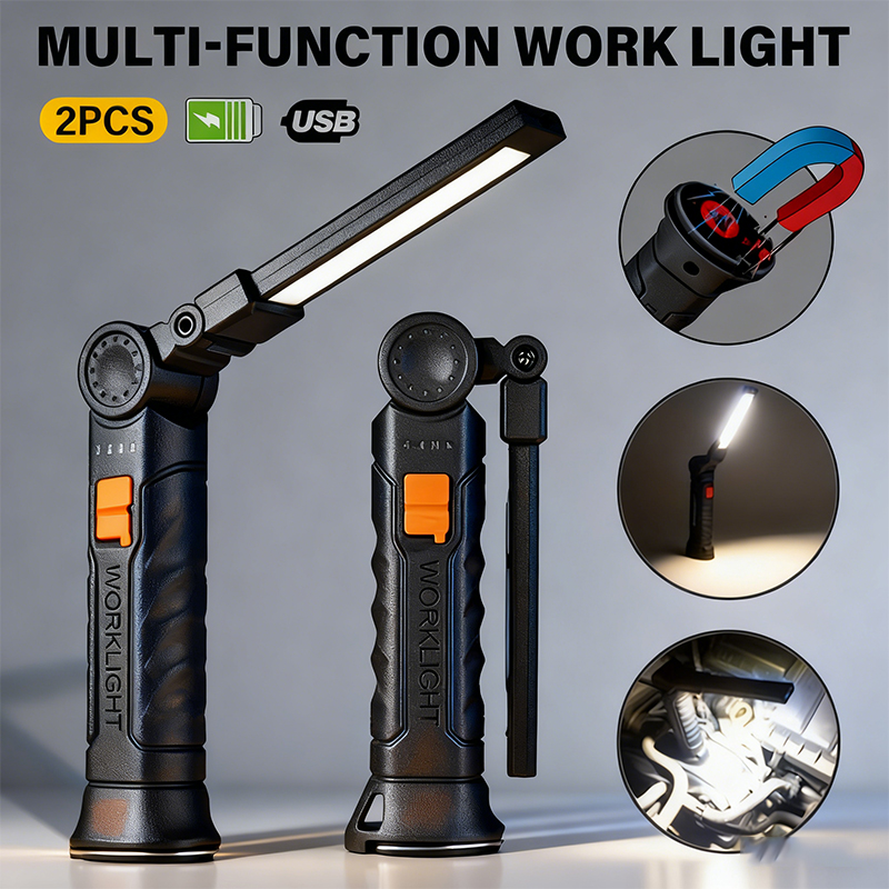 Outdoor Camping Decor - Przenośna latarka LED COB ładowana przez