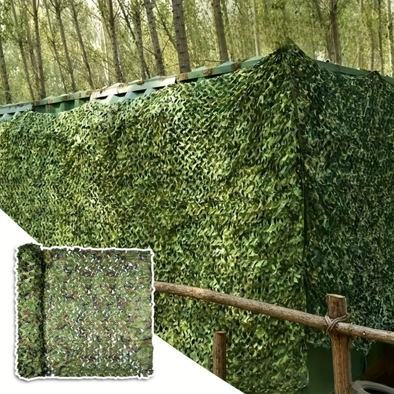 Outdoor Camping Venues - 1 szt. Zielona Siatka Maskująca Kamuflaż