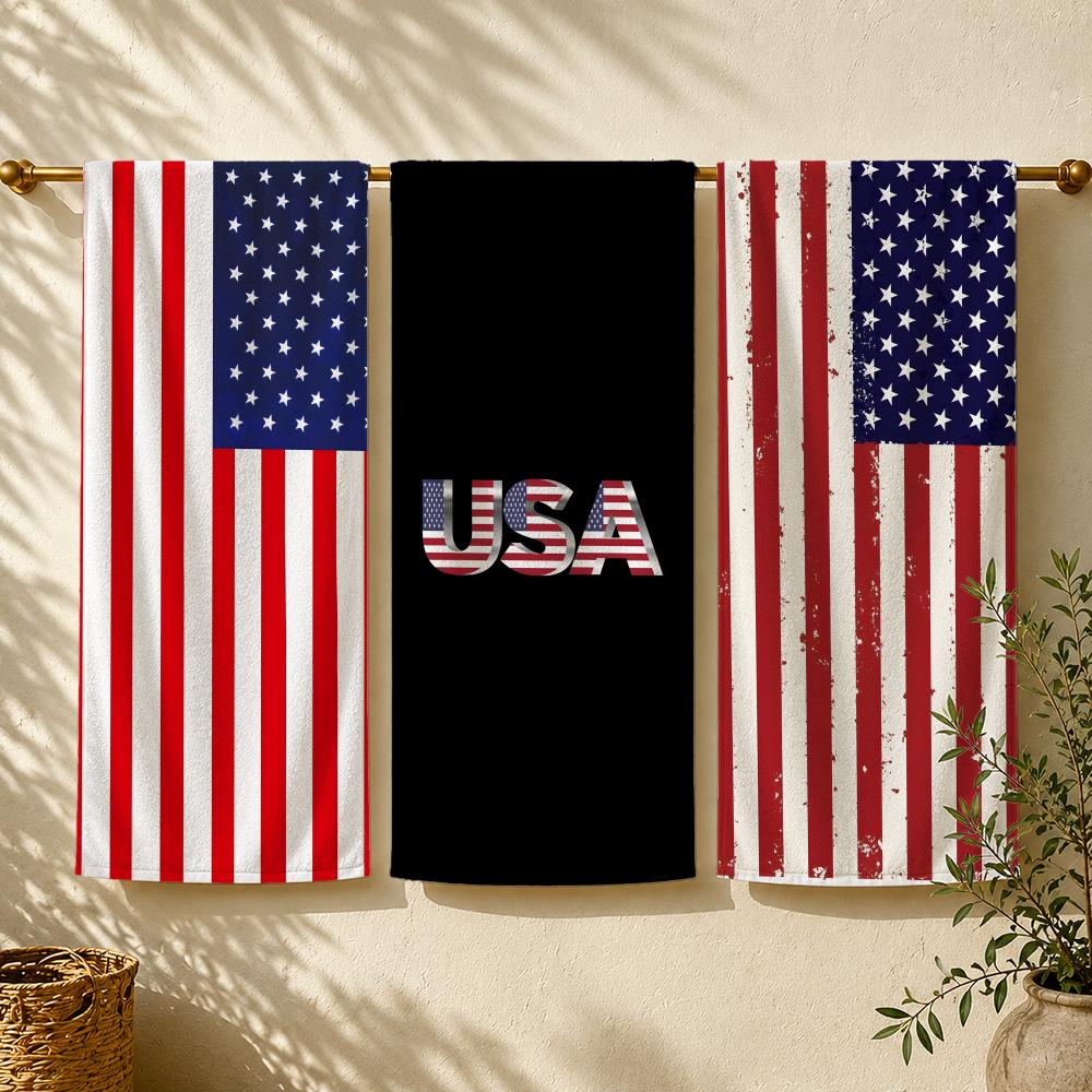 Outdoor Camping Usa - Flaga A-Ameryka U-USA F-Flag Ręcznik Ręcznik