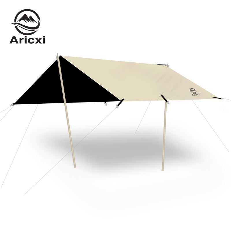 Waterproof Tarp Shelter - Aricxi czarna powłoka Tarp odkryty Camping
