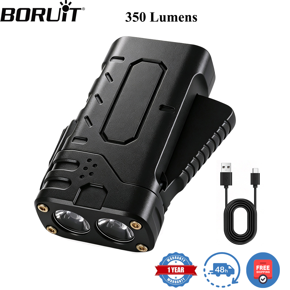 Outdoor Camping And Fishing - BORUIiT Ręczna latarka LED EDC z