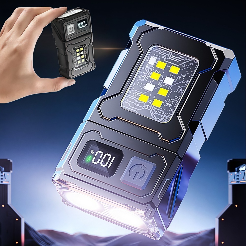 Outdoor Camping And Fishing - Akumulatorowa Mini Latarka LED z Magnetycznym