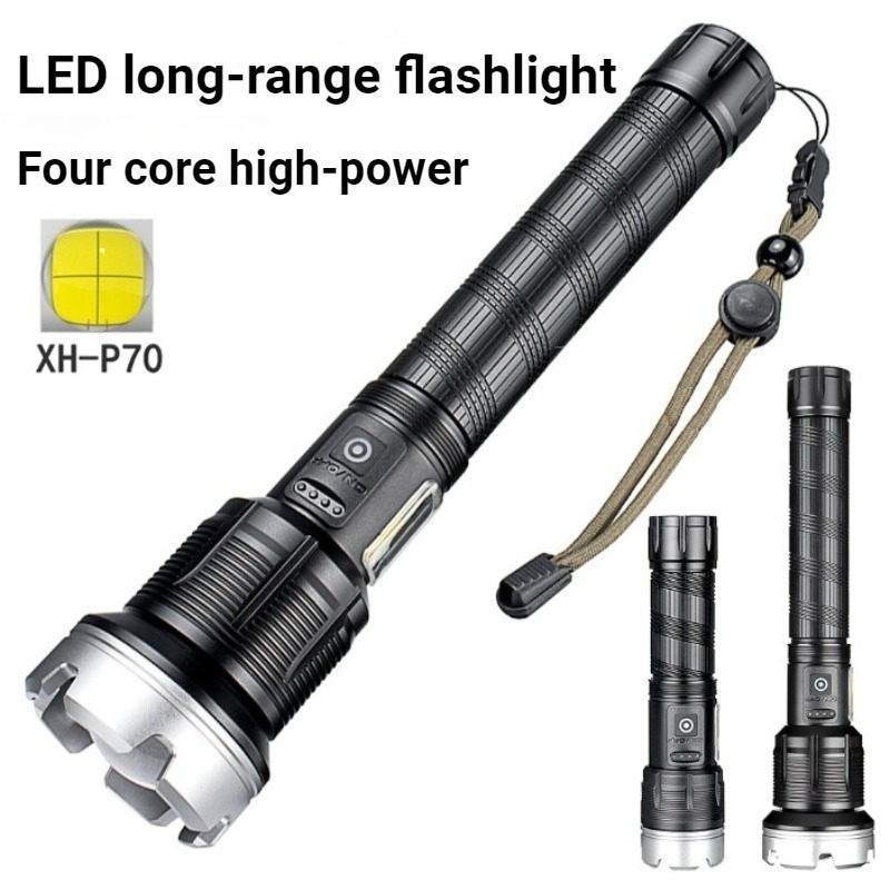 Outdoor Camping And Fishing - Wysokiej mocy latarka LED, teleskopowa, dalekiego
