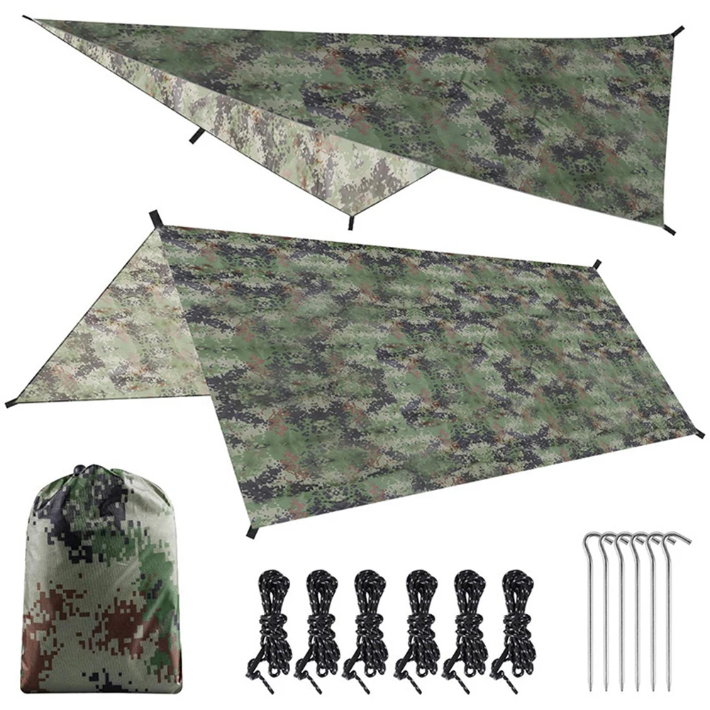 Waterproof Tarp Shelter - Wodoodporna plandeka kempingowa 300x300cm, namiot, osłona