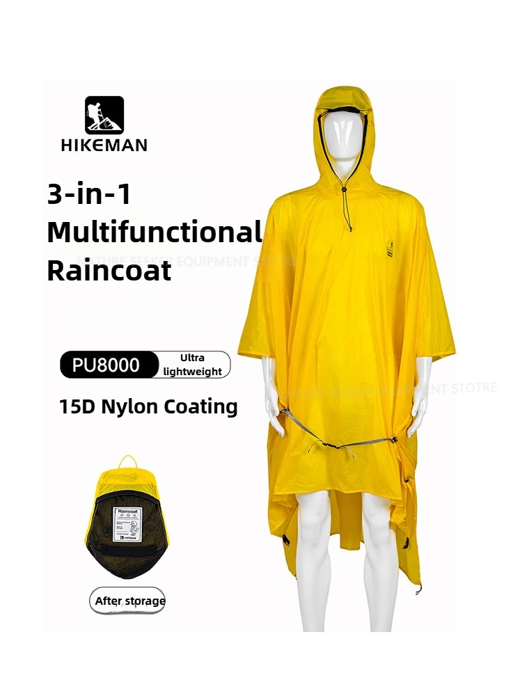 Waterproof Tarp Shelter - 15D/210T płaszcz przeciwdeszczowy wodoodporny poncho przeciwdeszczowe