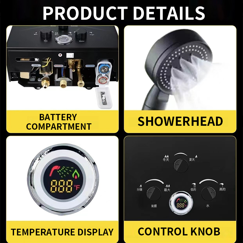 Nagrzewnica gazowa o natychmia – Outdoor Camping Water Heater recenzja i cena
