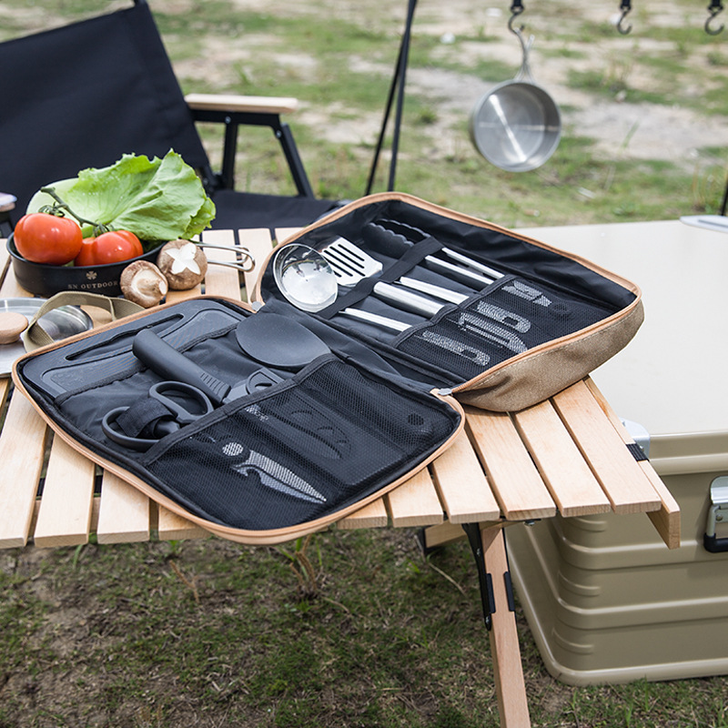 8-częściowy zestaw naczyń kuch – Outdoor Camping Cooking Equipment recenzja i cena