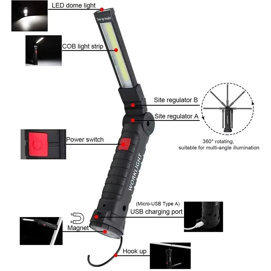 Akumulatorowa magnetyczna lamp – Outdoor Camping And Fishing recenzja i cena