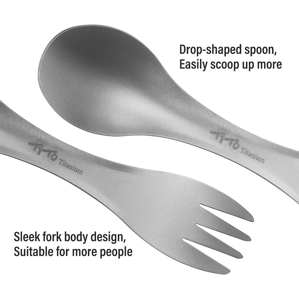 Łyżka Titanium Spork 2 w 1 Ult – Outdoor Camping Cooking Equipment recenzja i cena