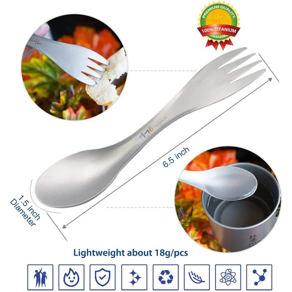 Łyżka Titanium Spork 2 w 1 Ult – Outdoor Camping Cooking Equipment recenzja i cena