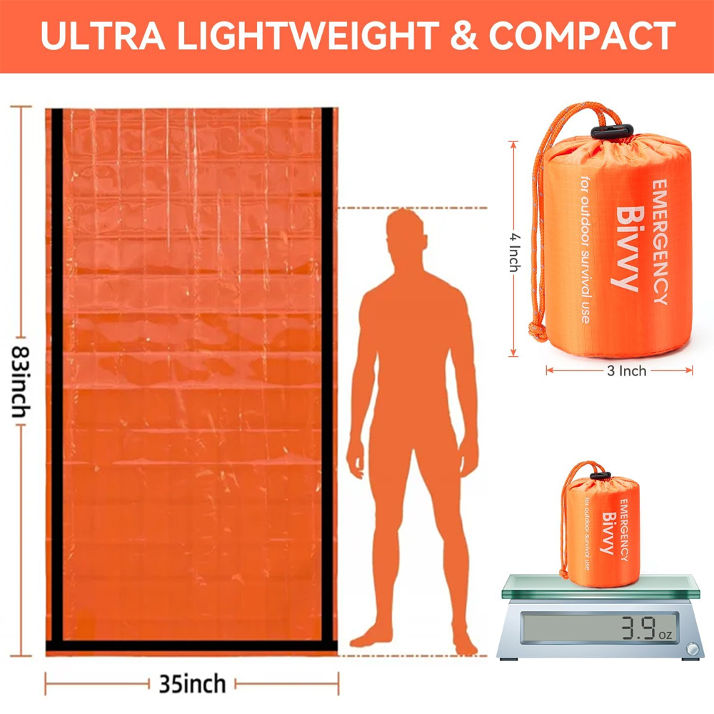 Awaryjny śpiwór, koc survivalo – Emergency Mylar Blanket recenzja i cena