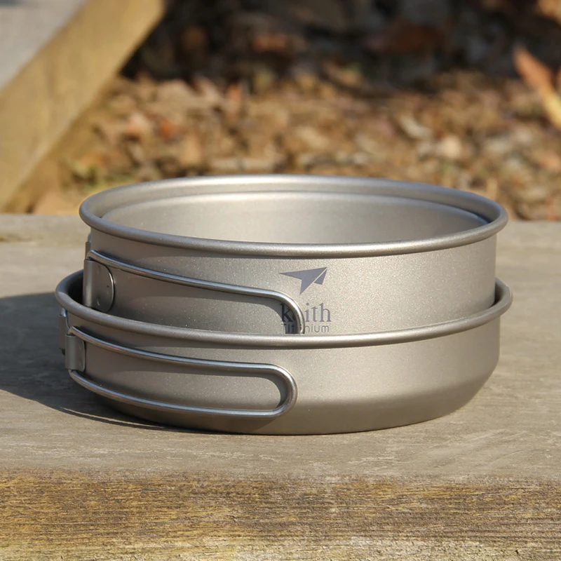 Keith 3PCS Titanium Cookware P – Outdoor Camping Cooking Equipment recenzja i cena