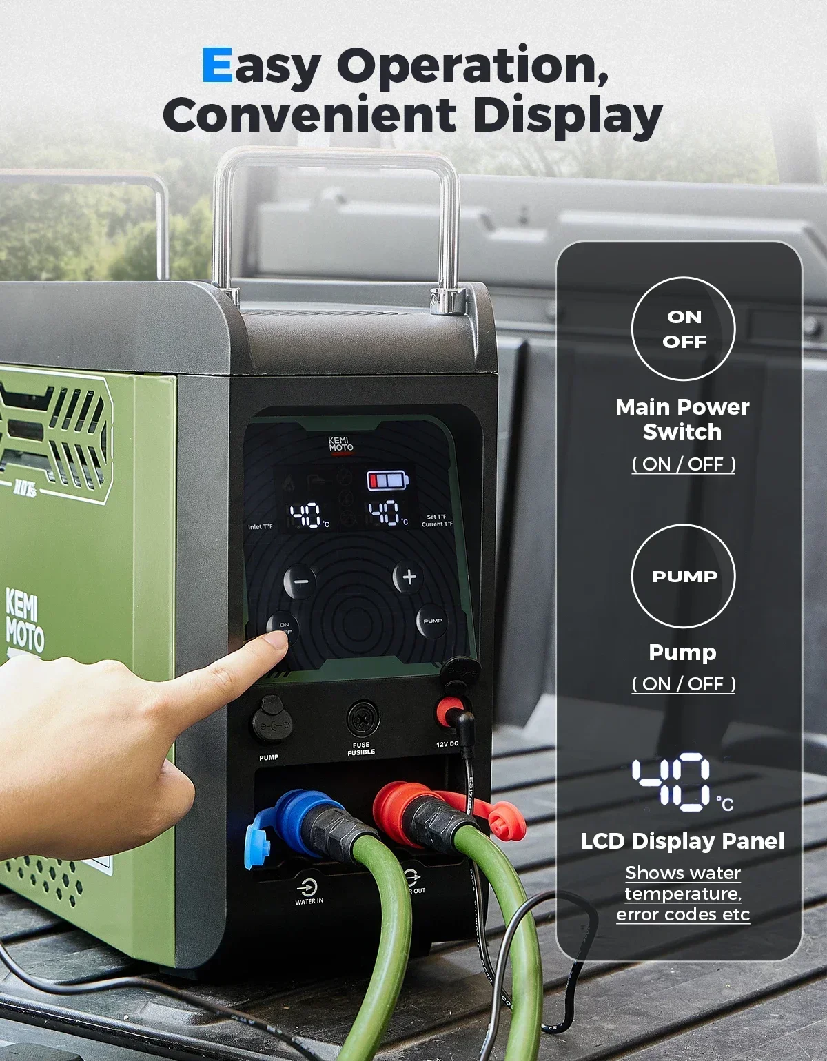 KEMIMOTO Przenośny Podgrzewacz – Outdoor Camping Water Heater recenzja i cena