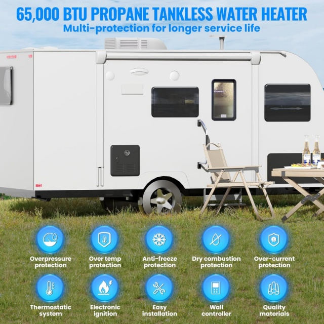 Przenośny gazowy podgrzewacz w – Outdoor Camping Water Heater recenzja i cena
