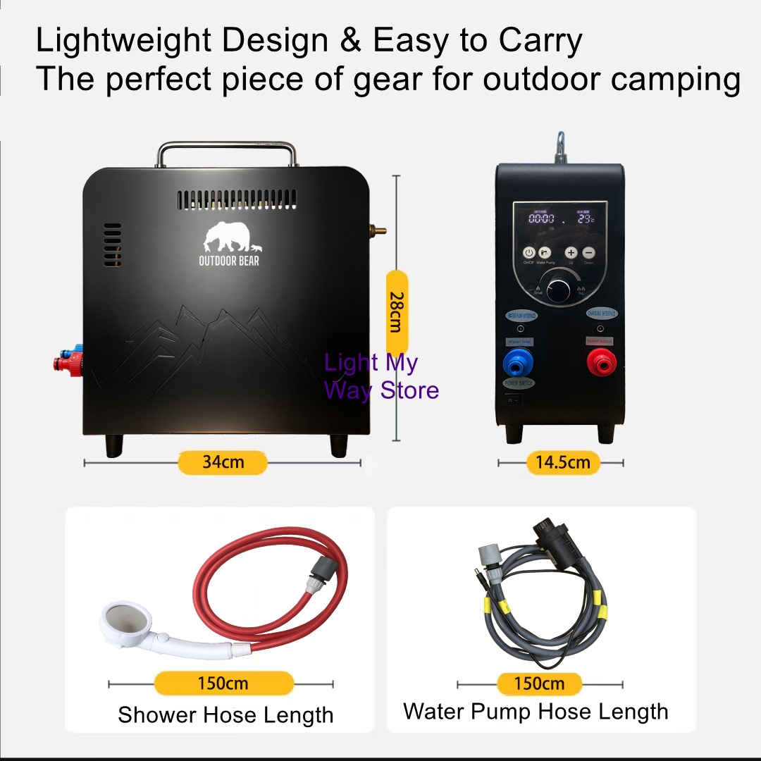 Przenośny gazowy podgrzewacz w – Outdoor Camping Water Heater recenzja i cena