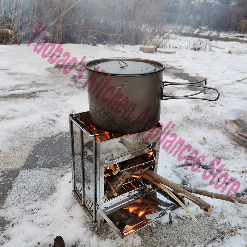 Przenośny piec na drewno do uż – Outdoor Camping Cooking Equipment recenzja i cena