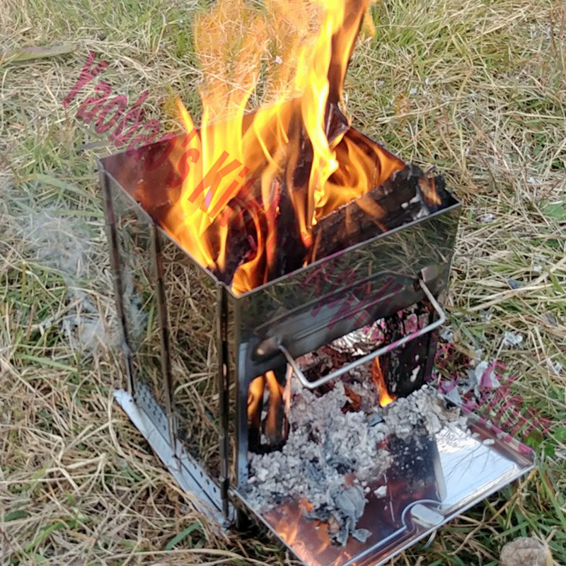 Przenośny piec na drewno do uż – Outdoor Camping Cooking Equipment recenzja i cena