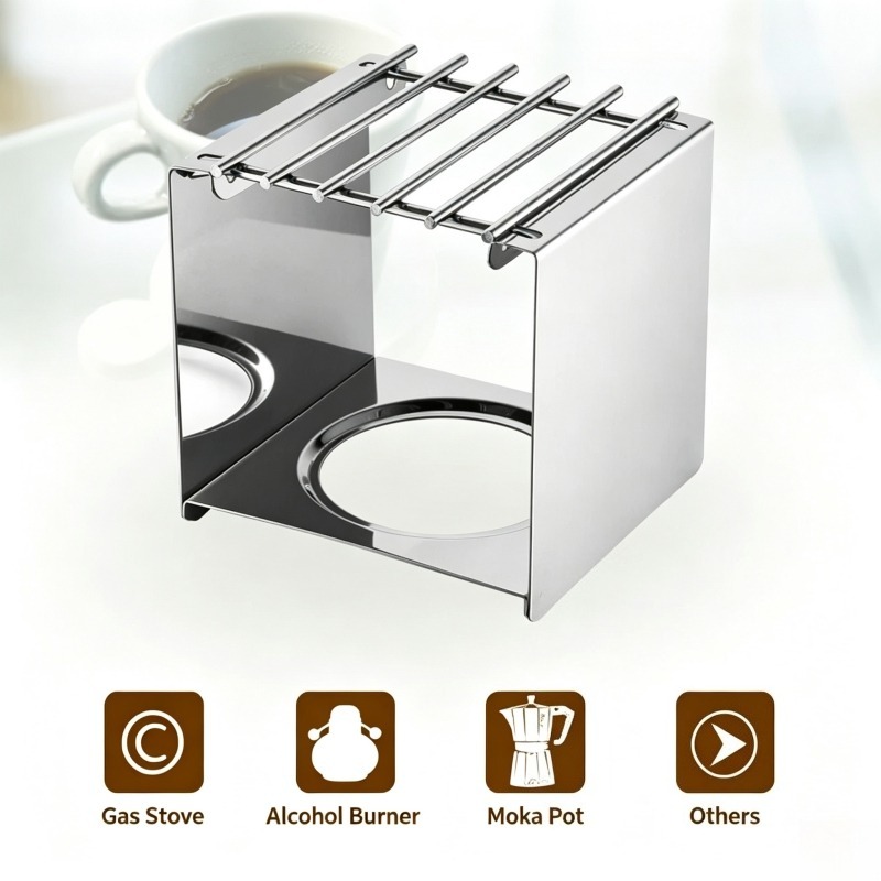 Stalowy kwadratowy stojak na k – Outdoor Camping Cooking Equipment recenzja i cena