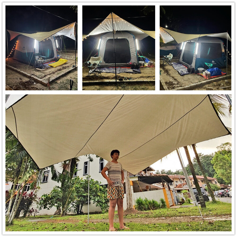 Octagon 5.1x5.1m duża plandeka – Waterproof Tarp Shelter recenzja i cena