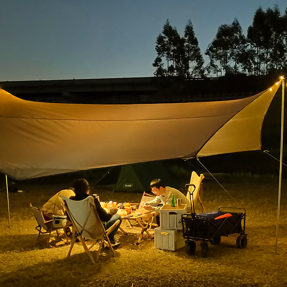 Octagon 5.1x5.1m duża plandeka – Waterproof Tarp Shelter recenzja i cena