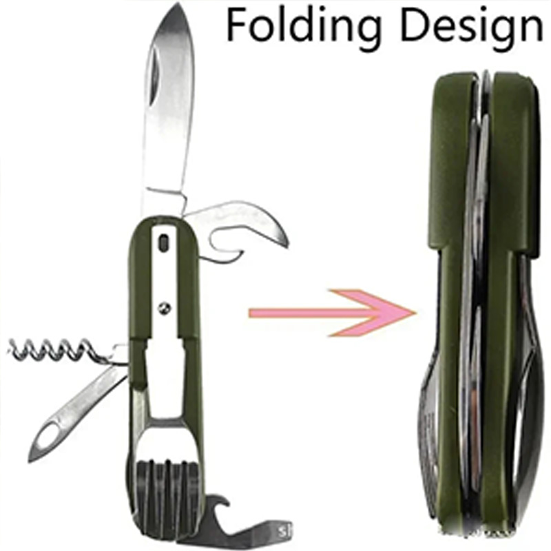 Zestaw naczyń kempingowych na  – Outdoor Camping Knife recenzja i cena