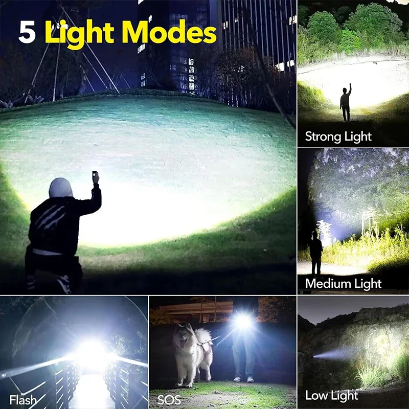 Latarka LED o dużej mocy, łado – Outdoor Camping And Fishing recenzja i cena