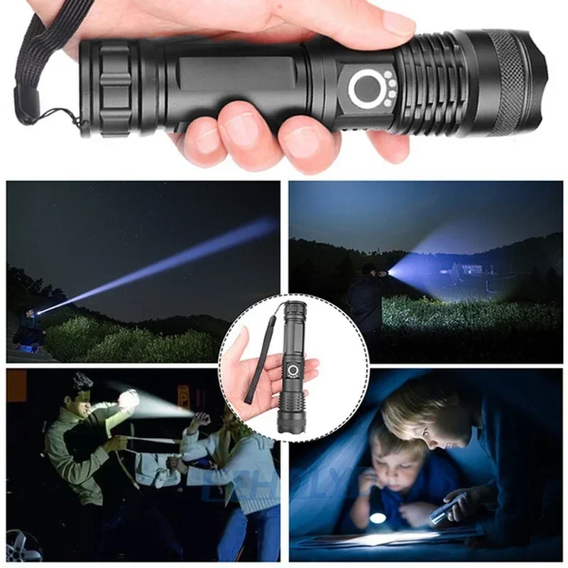 Latarka LED o dużej mocy XHP70 – Outdoor Camping Decor recenzja i cena